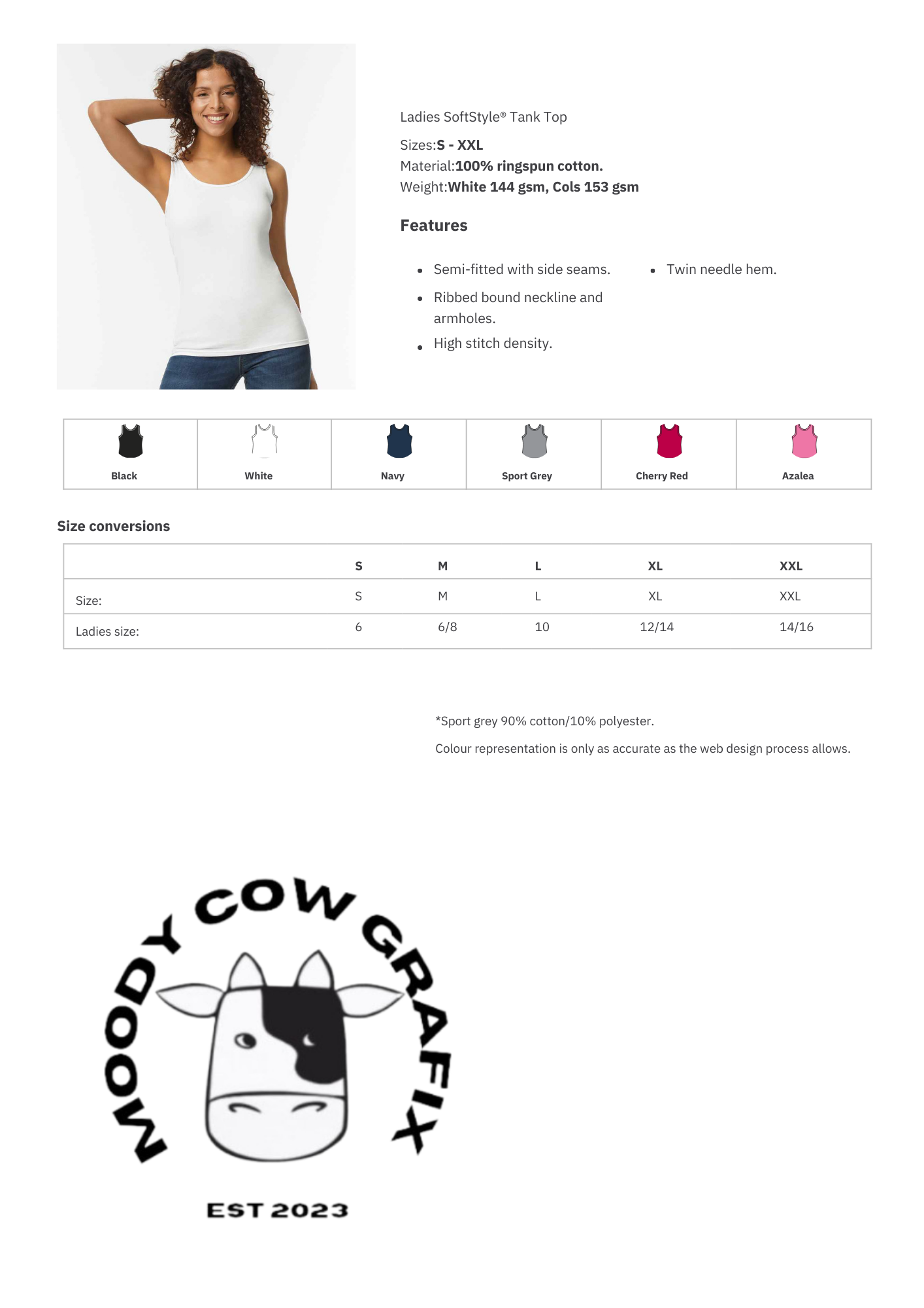 Personalised / Custom Design Ladies Vest / Tank Top