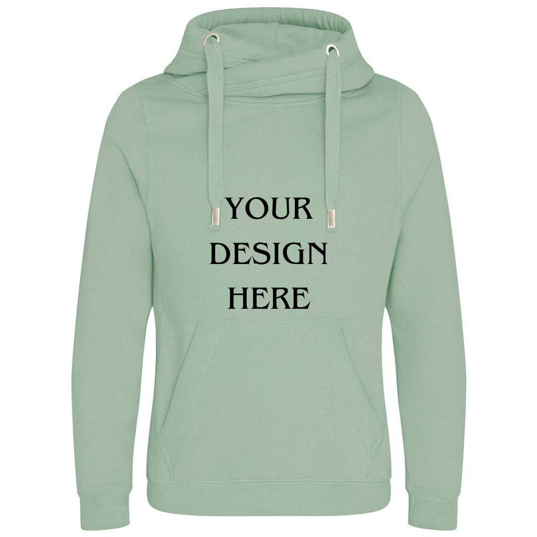 Personalised / Custom Design Cross Neck Hibernate Style Hoodie