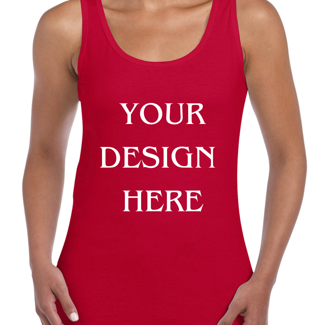 Personalised / Custom Design Ladies Vest / Tank Top