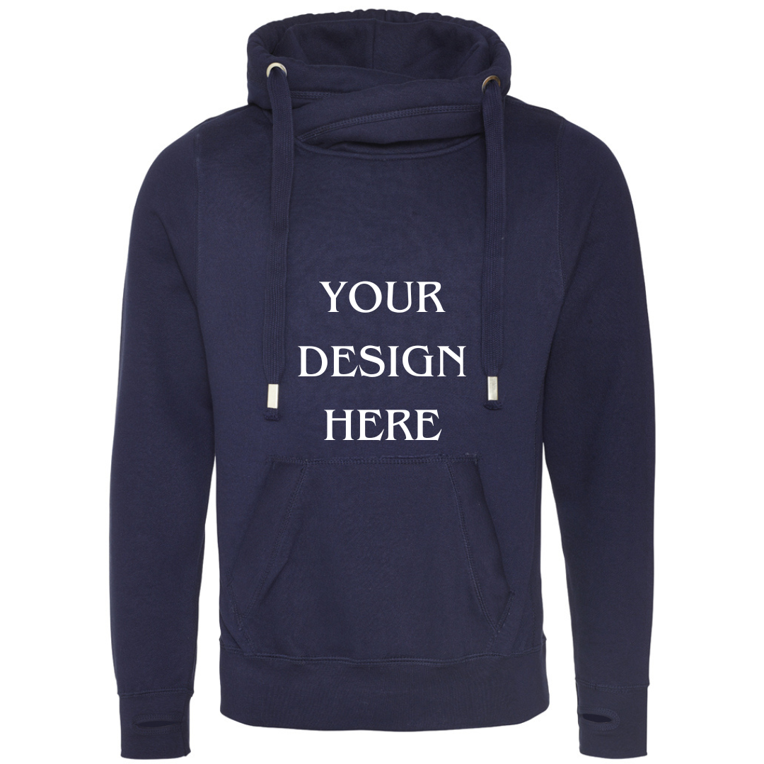 Personalised / Custom Design Cross Neck Hibernate Style Hoodie
