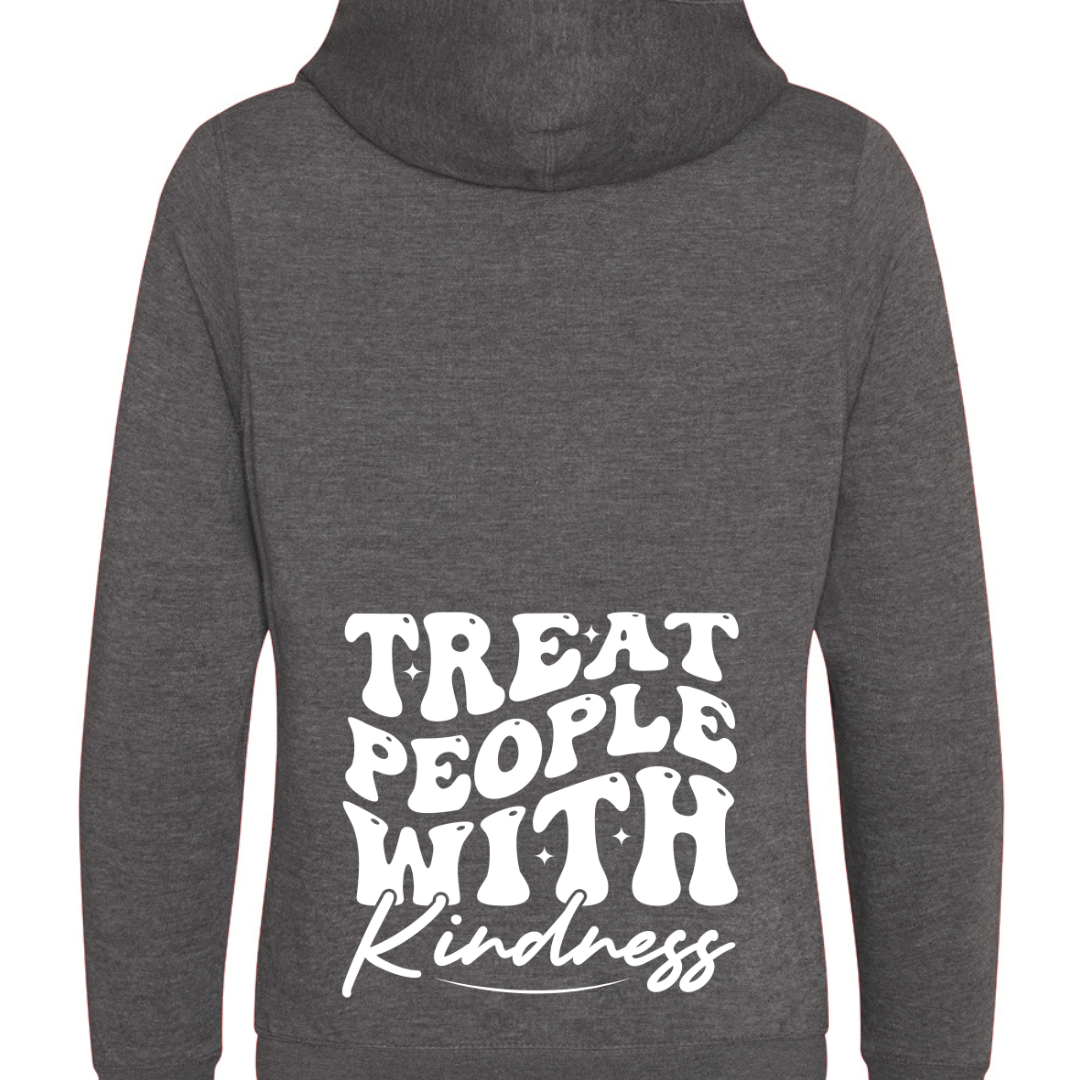 TREAT PEOPLE WITH Kindness Cross Neck Hibernate Style Hoodie