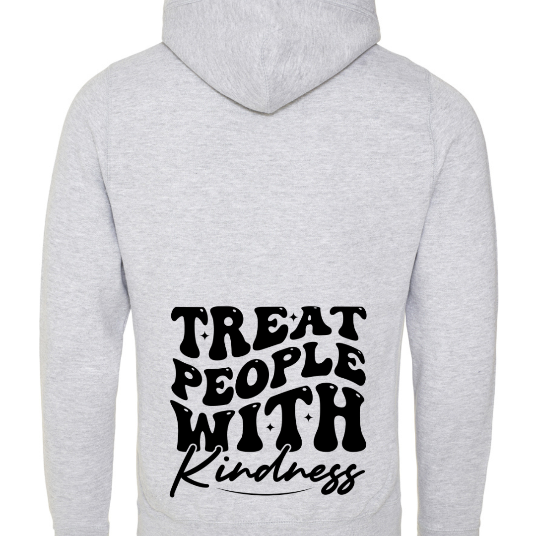 TREAT PEOPLE WITH Kindness Cross Neck Hibernate Style Hoodie