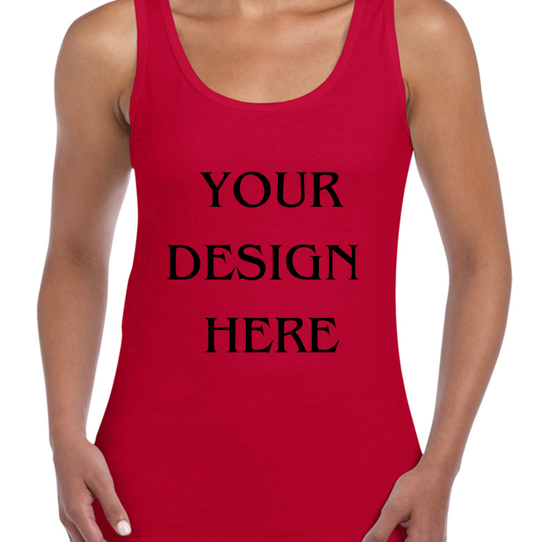 Personalised / Custom Design Ladies Vest / Tank Top