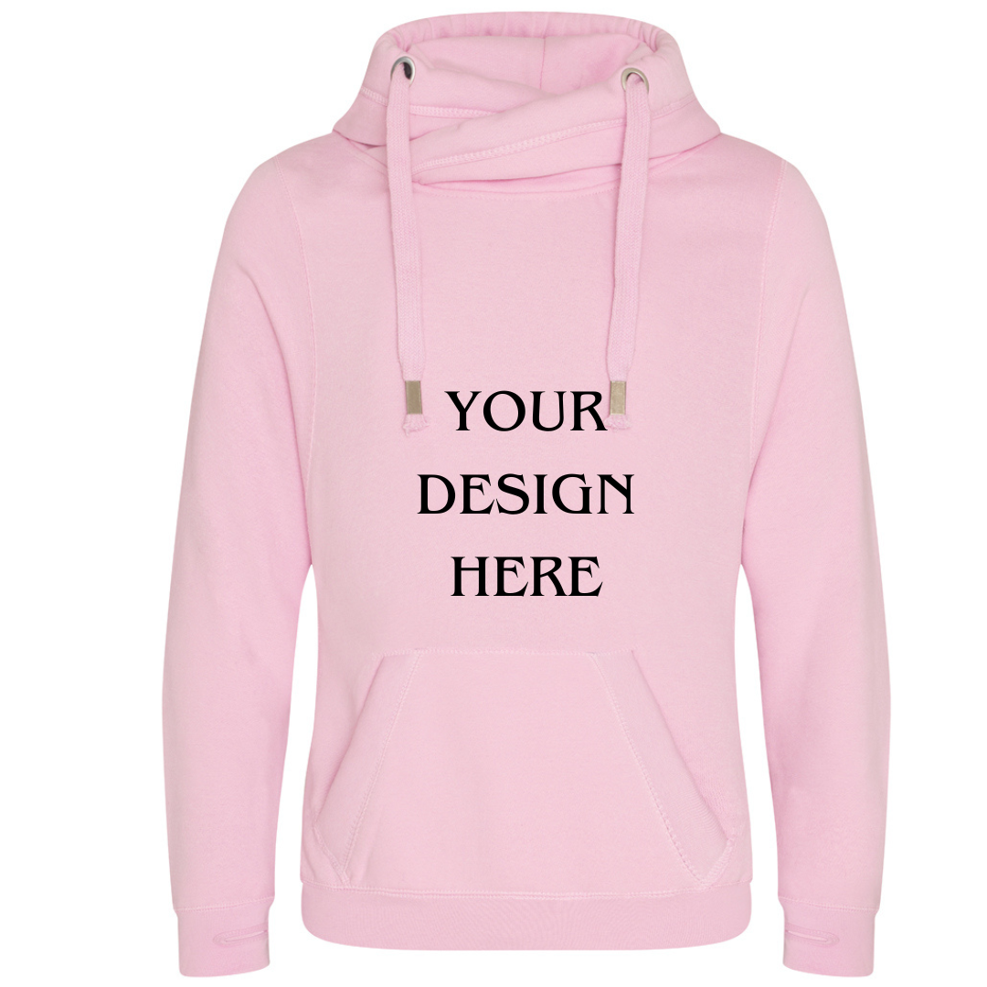 Personalised / Custom Design Cross Neck Hibernate Style Hoodie