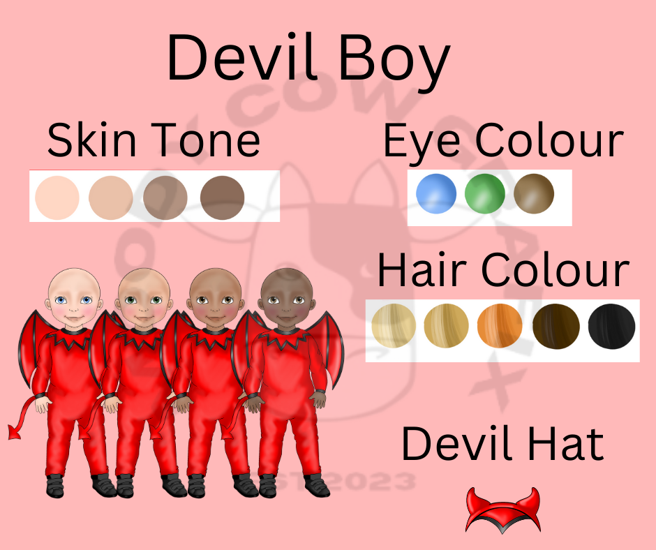 Personalised 'Little Devil Boy' Halloween Tote Bag