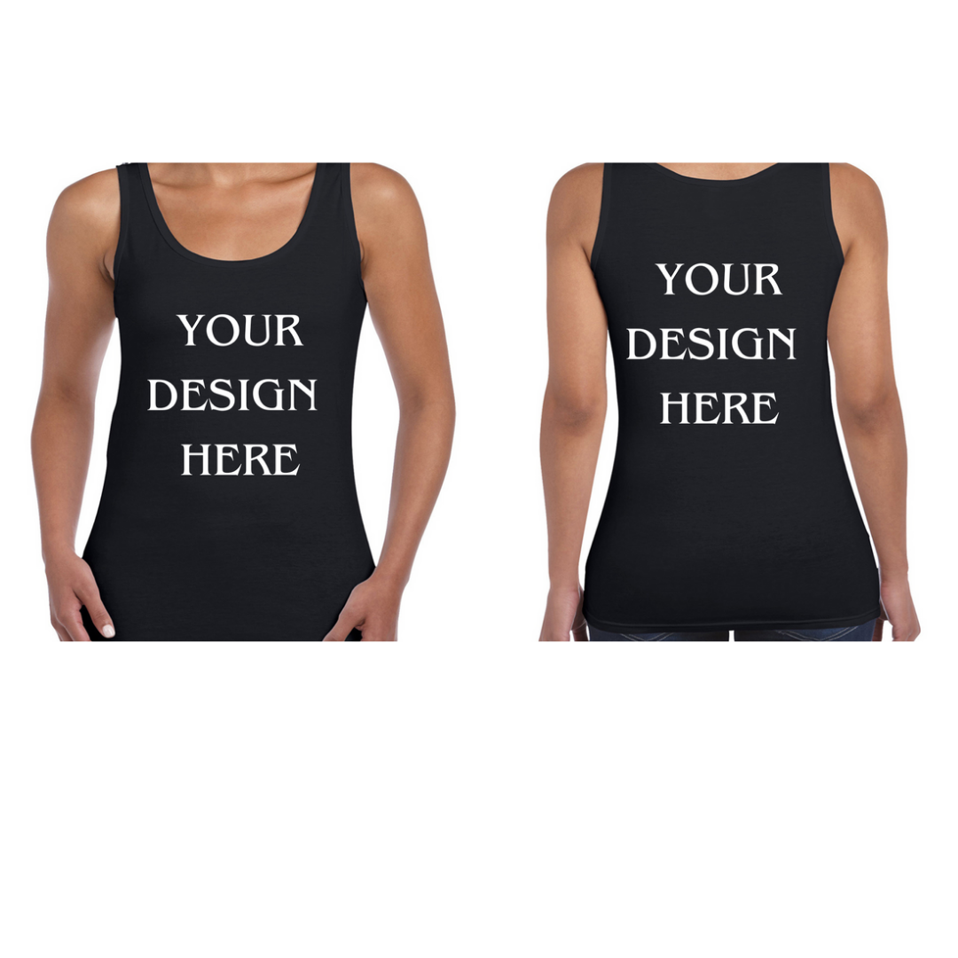Personalised / Custom Design Ladies Vest / Tank Top