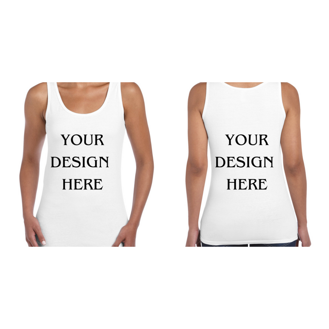 Personalised / Custom Design Ladies Vest / Tank Top