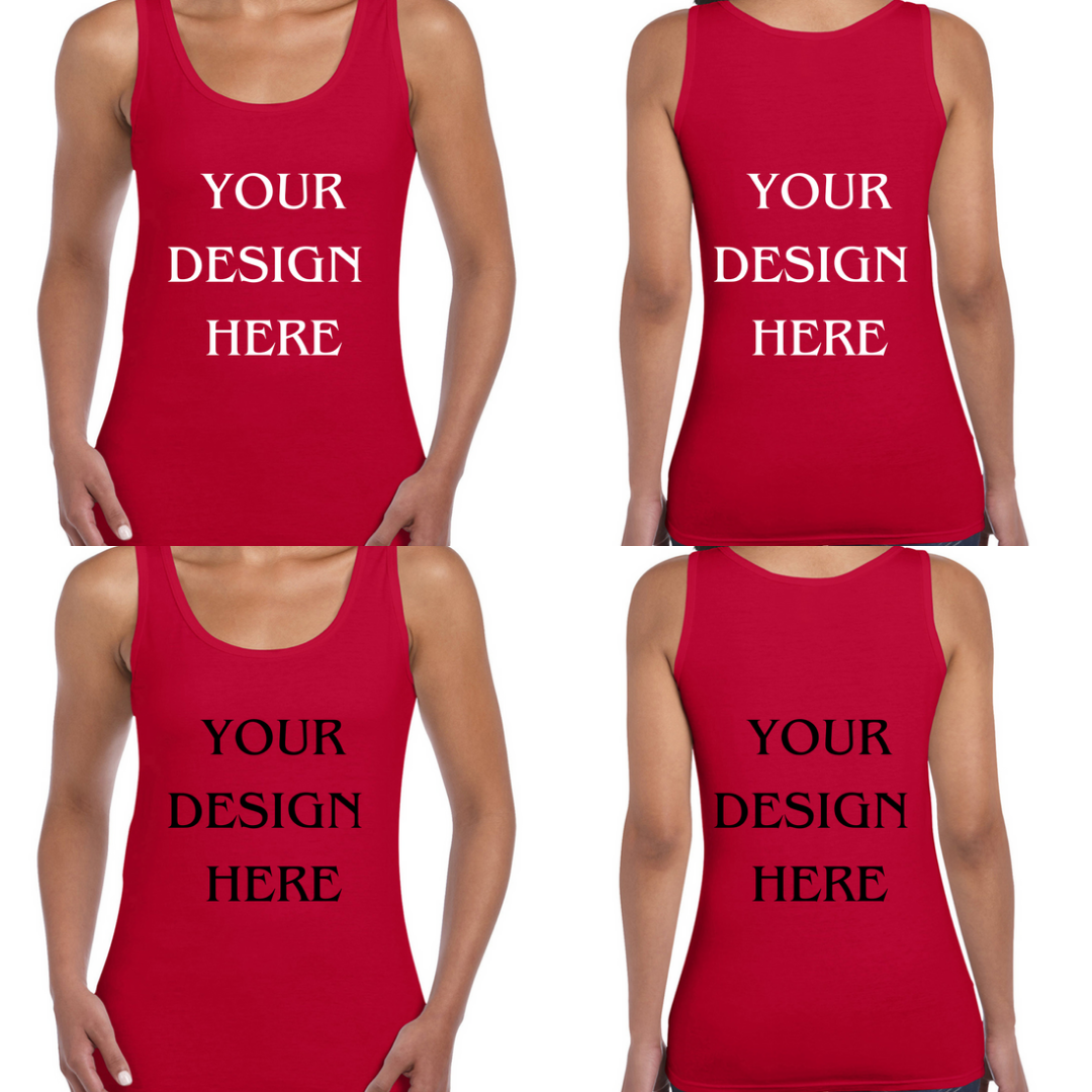 Personalised / Custom Design Ladies Vest / Tank Top