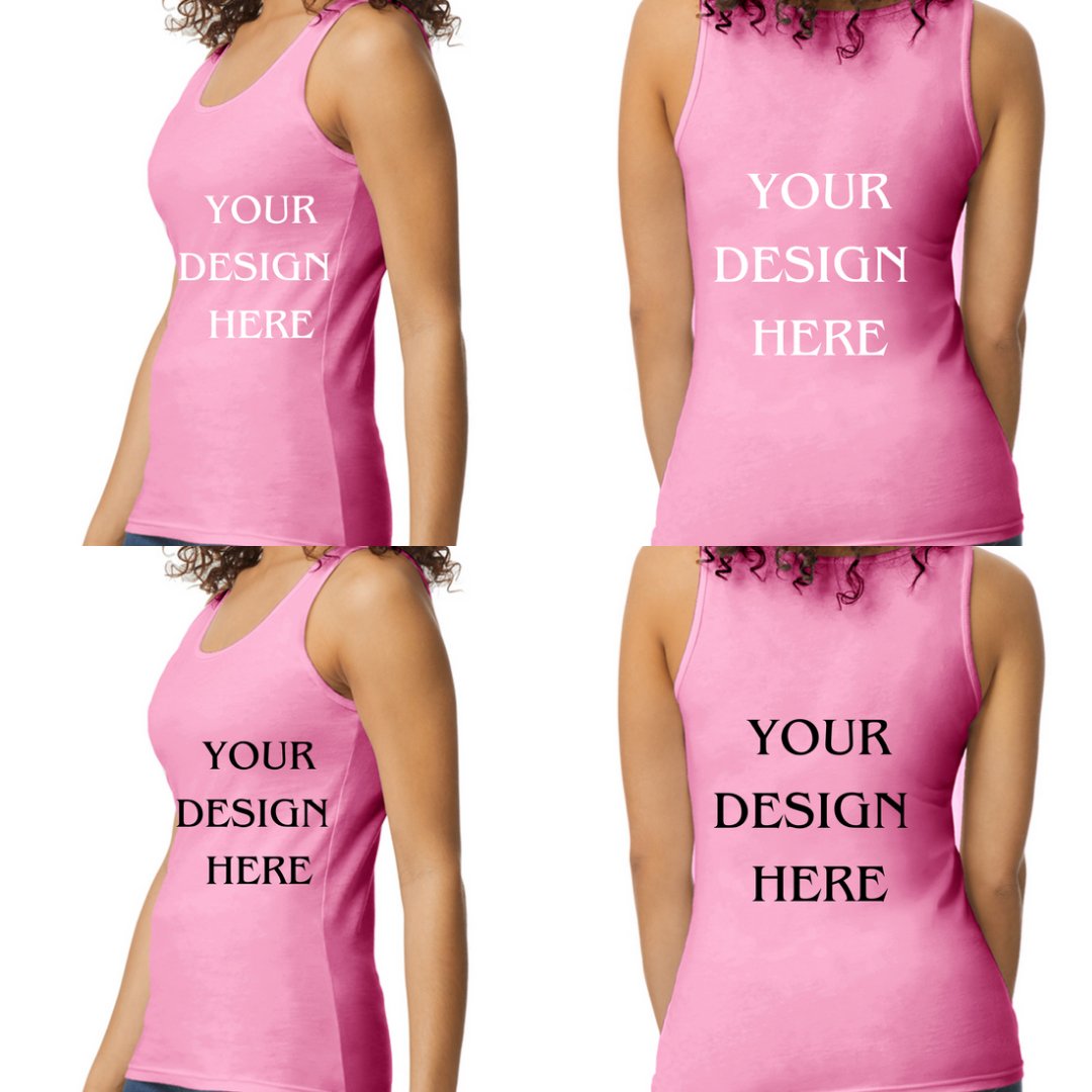 Personalised / Custom Design Ladies Vest / Tank Top