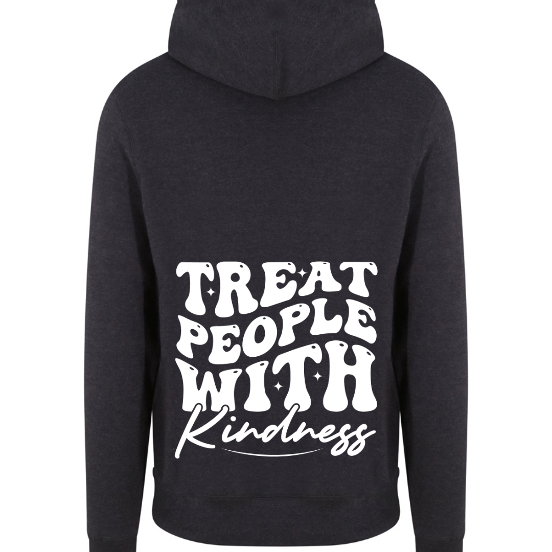 TREAT PEOPLE WITH Kindness Cross Neck Hibernate Style Hoodie