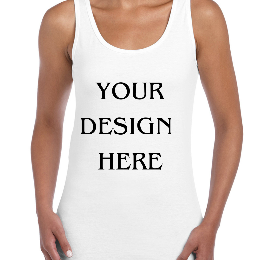 Personalised / Custom Design Ladies Vest / Tank Top