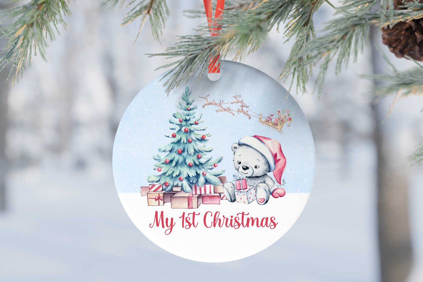 Personalised 'My First Christmas' Ornament.
