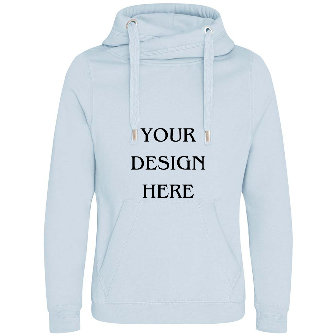 Personalised / Custom Design Cross Neck Hibernate Style Hoodie