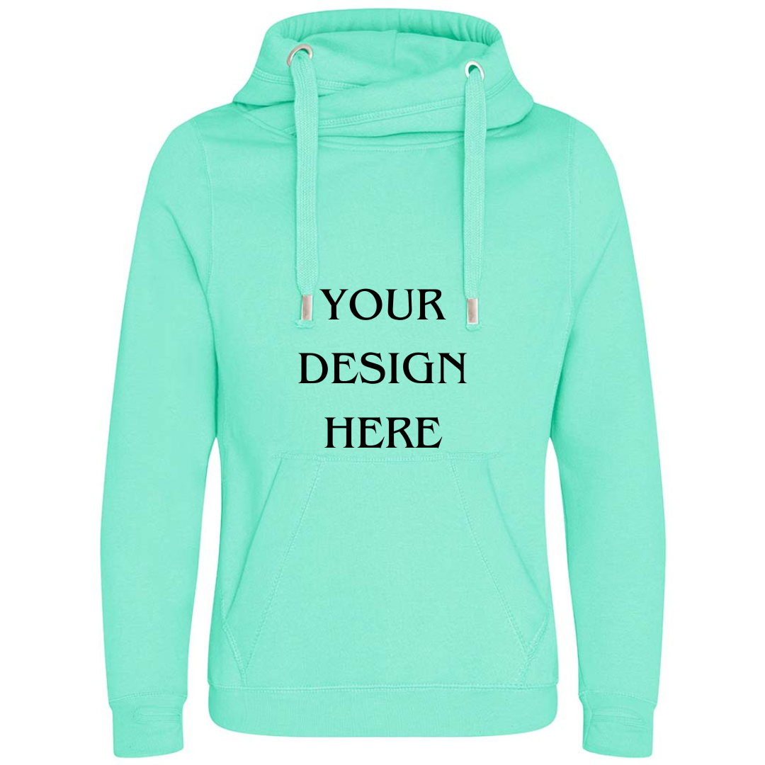 Personalised / Custom Design Cross Neck Hibernate Style Hoodie