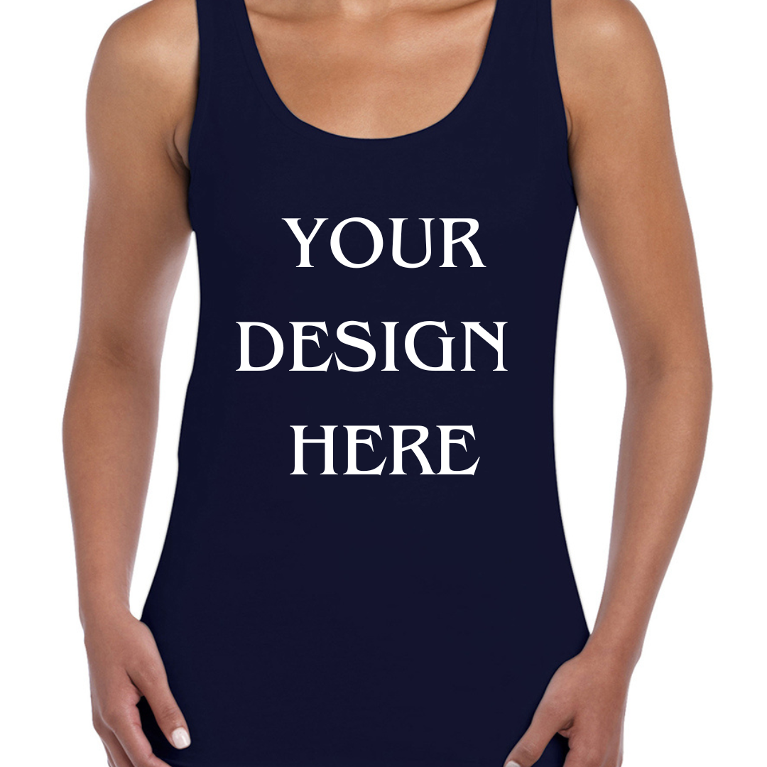 Personalised / Custom Design Ladies Vest / Tank Top