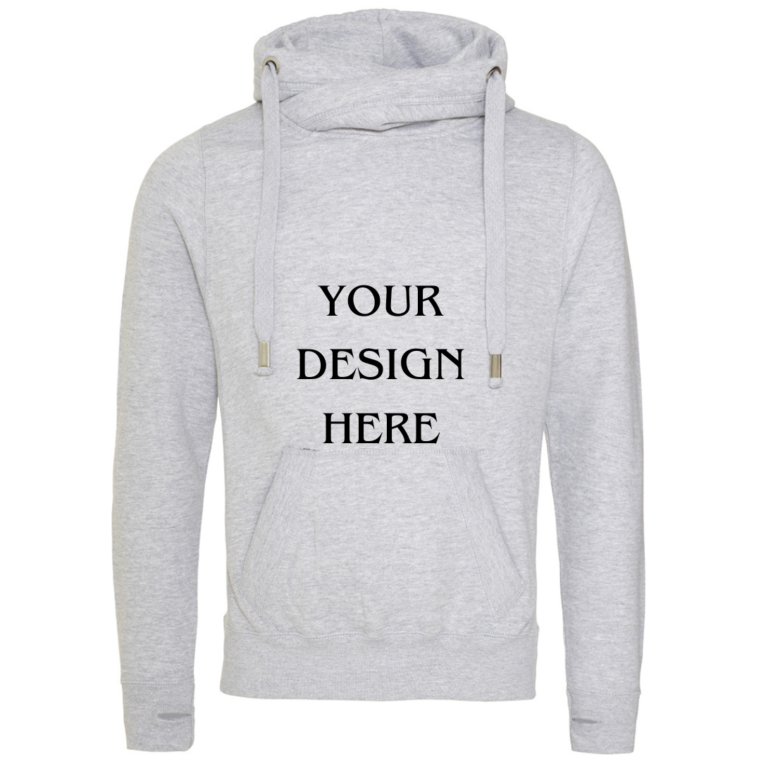 Personalised / Custom Design Cross Neck Hibernate Style Hoodie