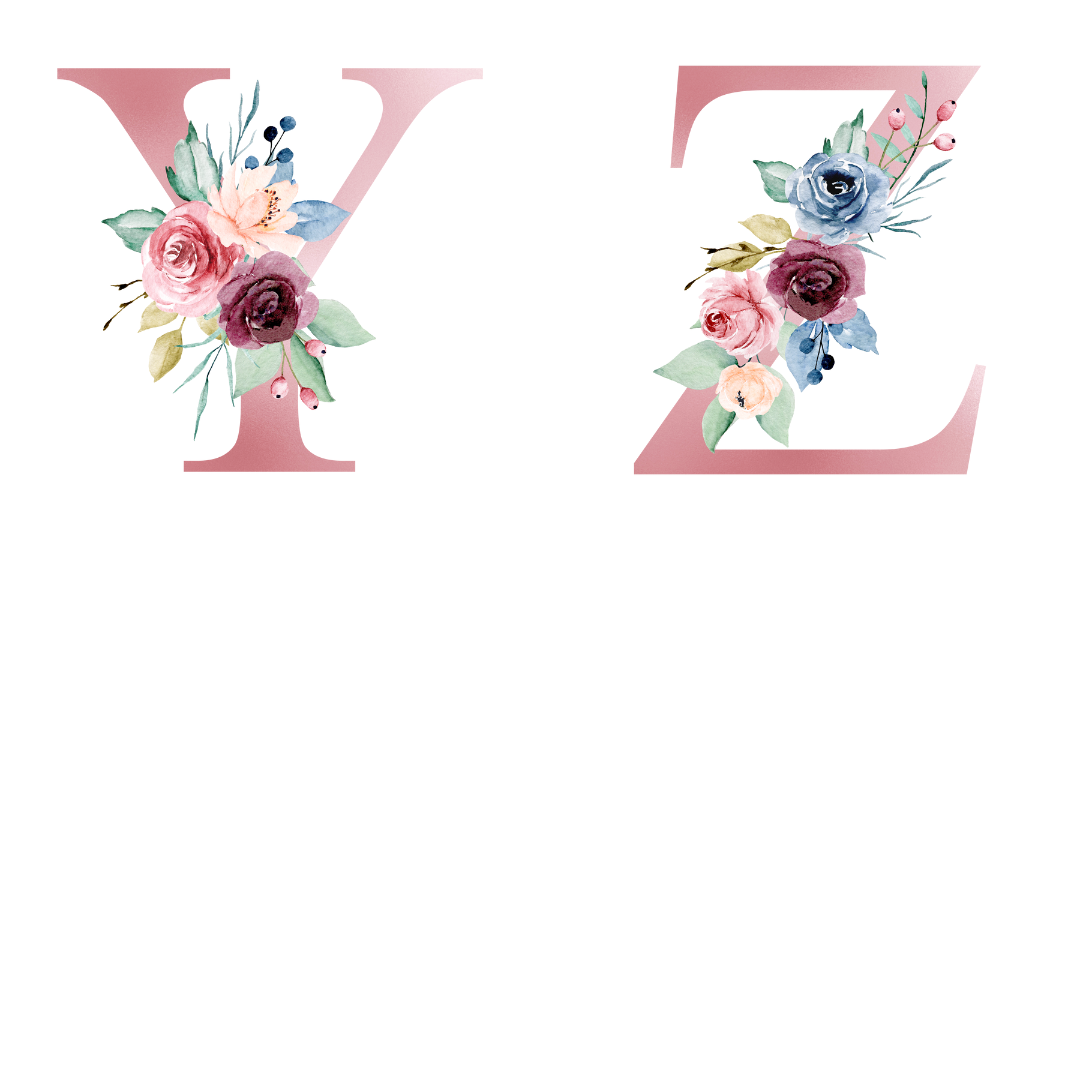 Personalised Floral Initial Mug including name