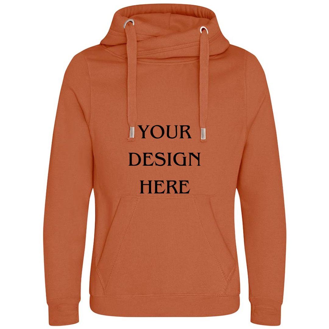 Personalised / Custom Design Cross Neck Hibernate Style Hoodie