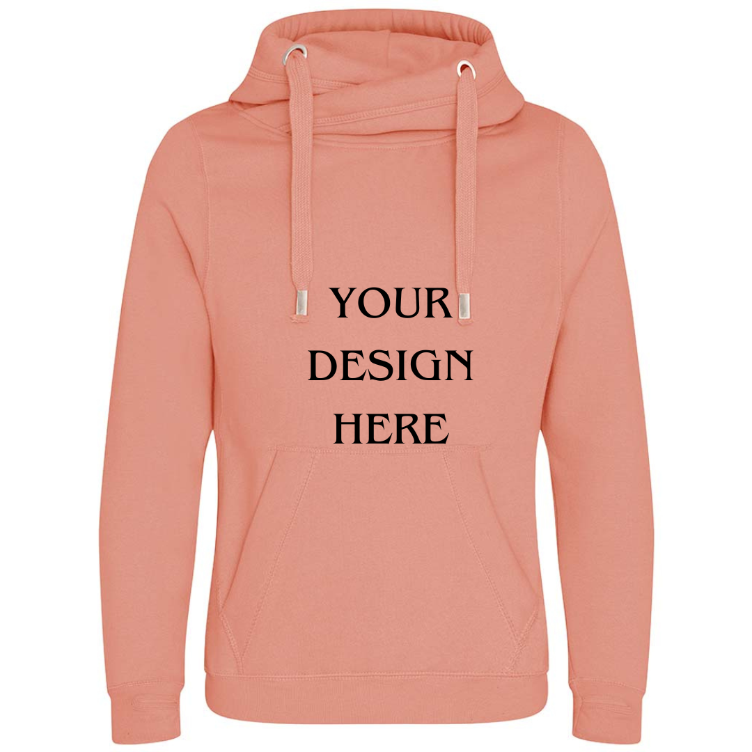Personalised / Custom Design Cross Neck Hibernate Style Hoodie