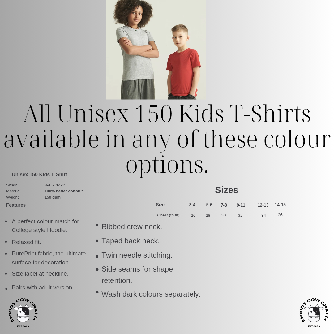 Custom Design Unisex 150 Kids T-Shirt. Keep on Movin' Tour