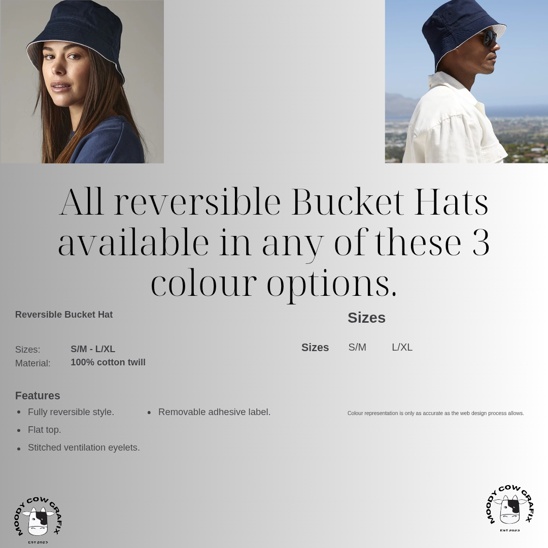 Custom Design Reversible Bucket Hats - The Circus - Summer 2026