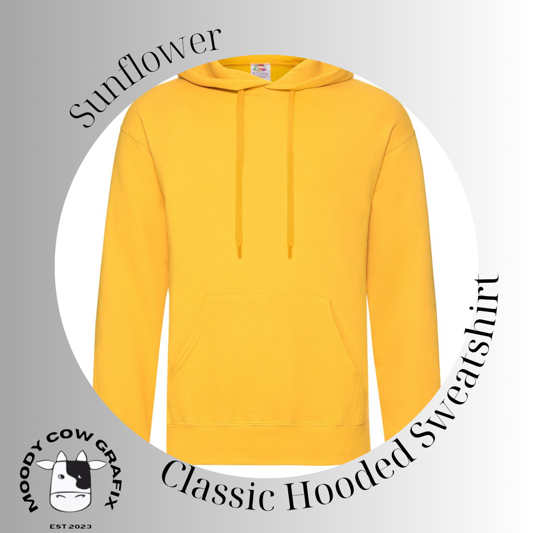 Custom Design Unisex Classic Hooded Sweatshirt Bright Colours - The Club is Alive 2025.