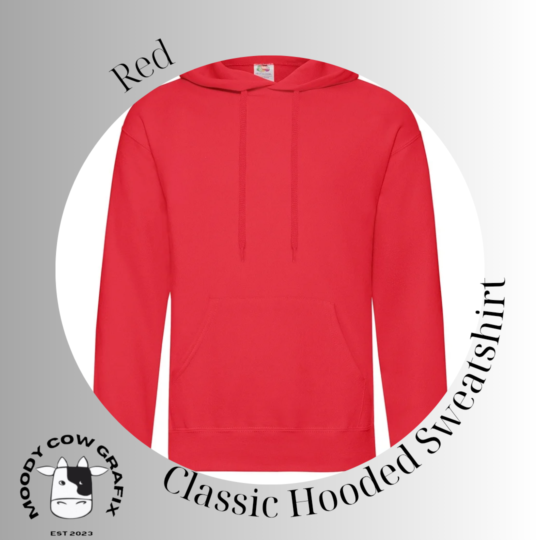 Custom Design Unisex Classic Hooded Sweatshirt Bright Colours - The Club is Alive 2025.