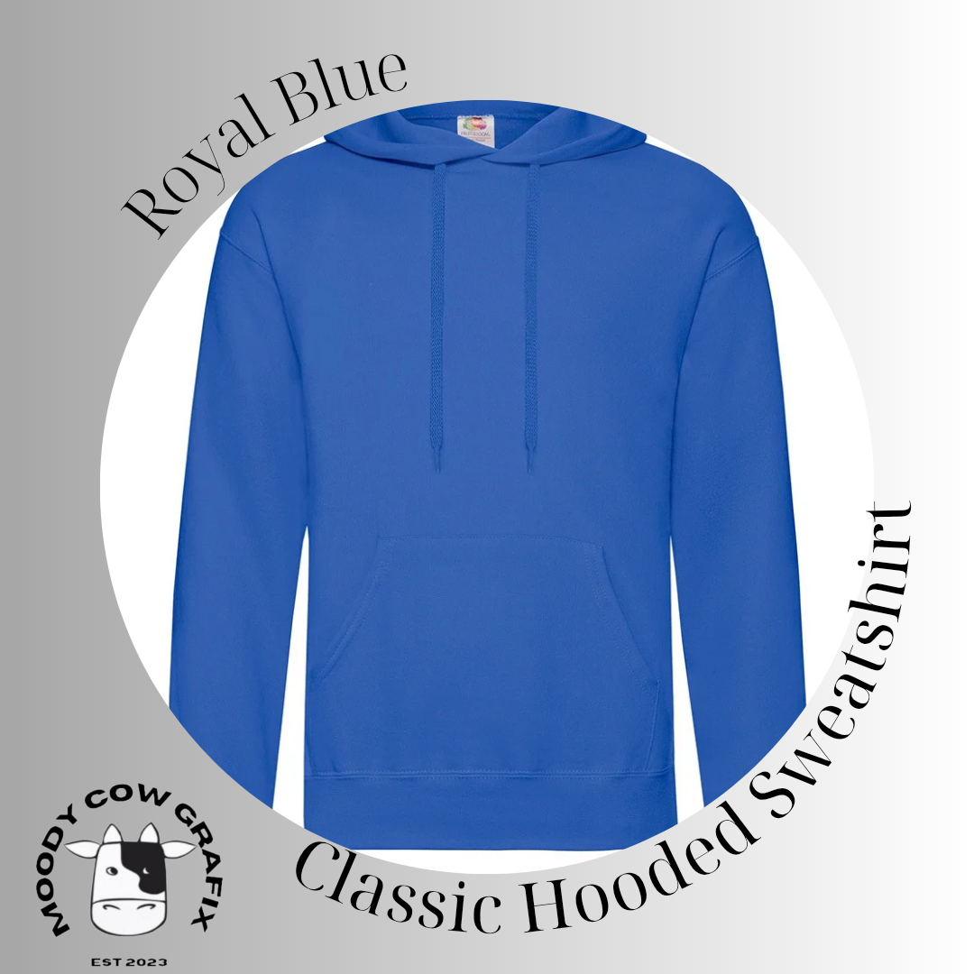 Custom Design Unisex Classic Hooded Sweatshirt Bright Colours - The Club is Alive 2025.