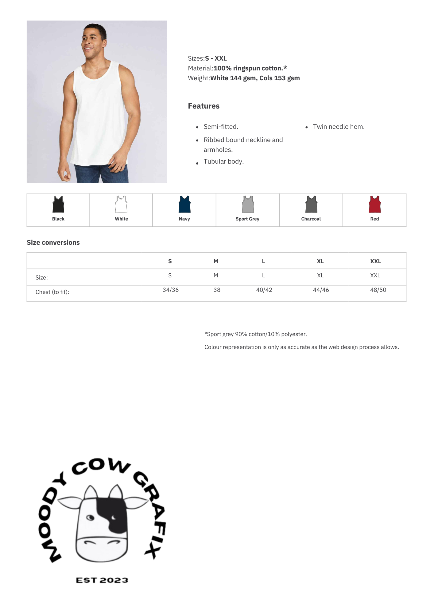 Personalised / Custom Design Mens Vest Top