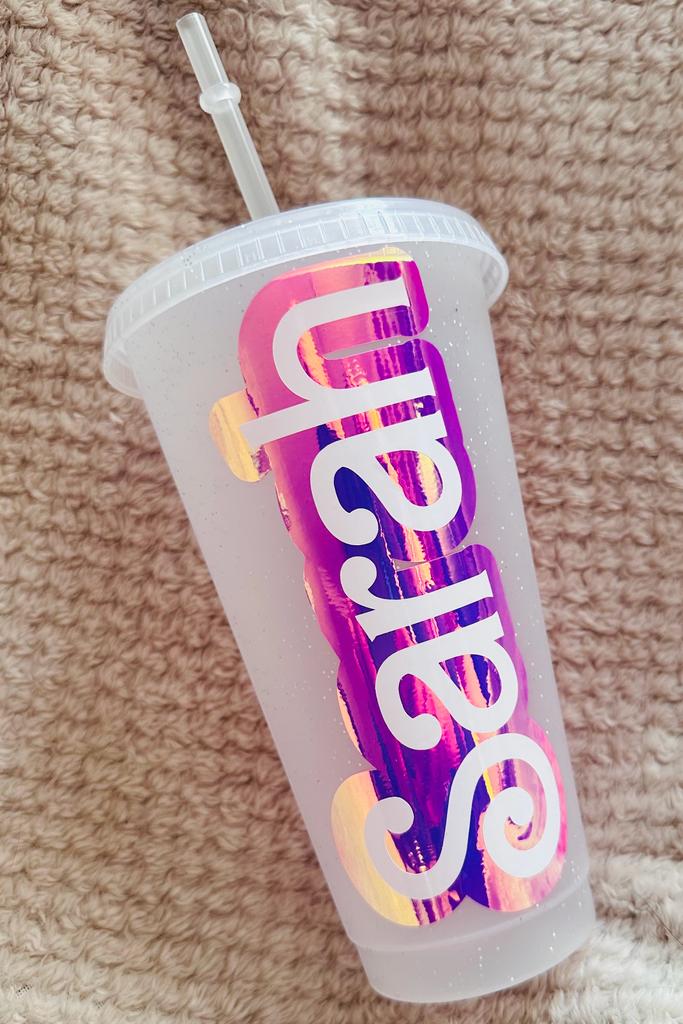 Personalised Barbie Style Cold Cups
