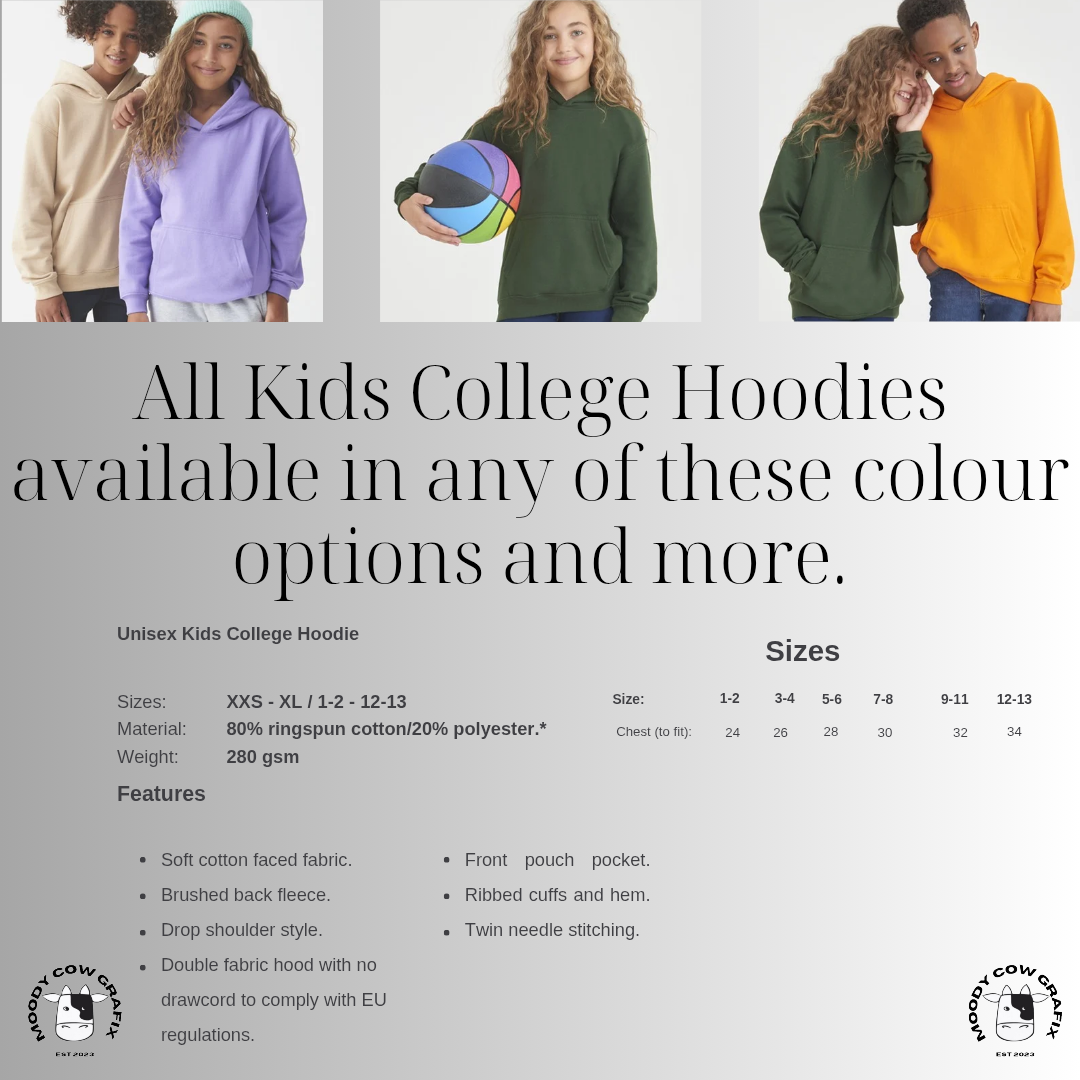 Custom Design Unisex Kids College Hoodie - 25th Anniversary Tour 2026