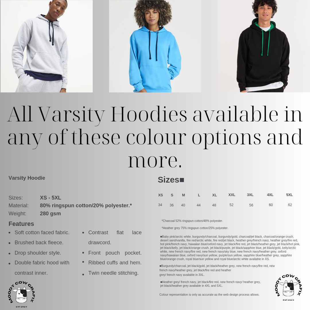 Custom Design Unisex Varsity Hoodie - The Ultimate Face Off 2025