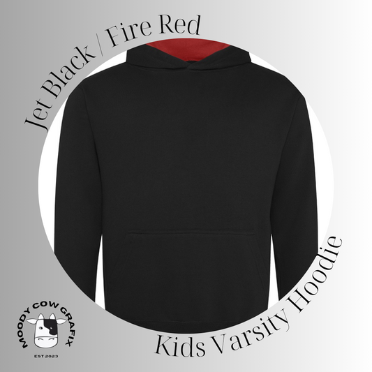 Custom Design Kids Varsity Hoodie - The Ultimate Face Off 2025