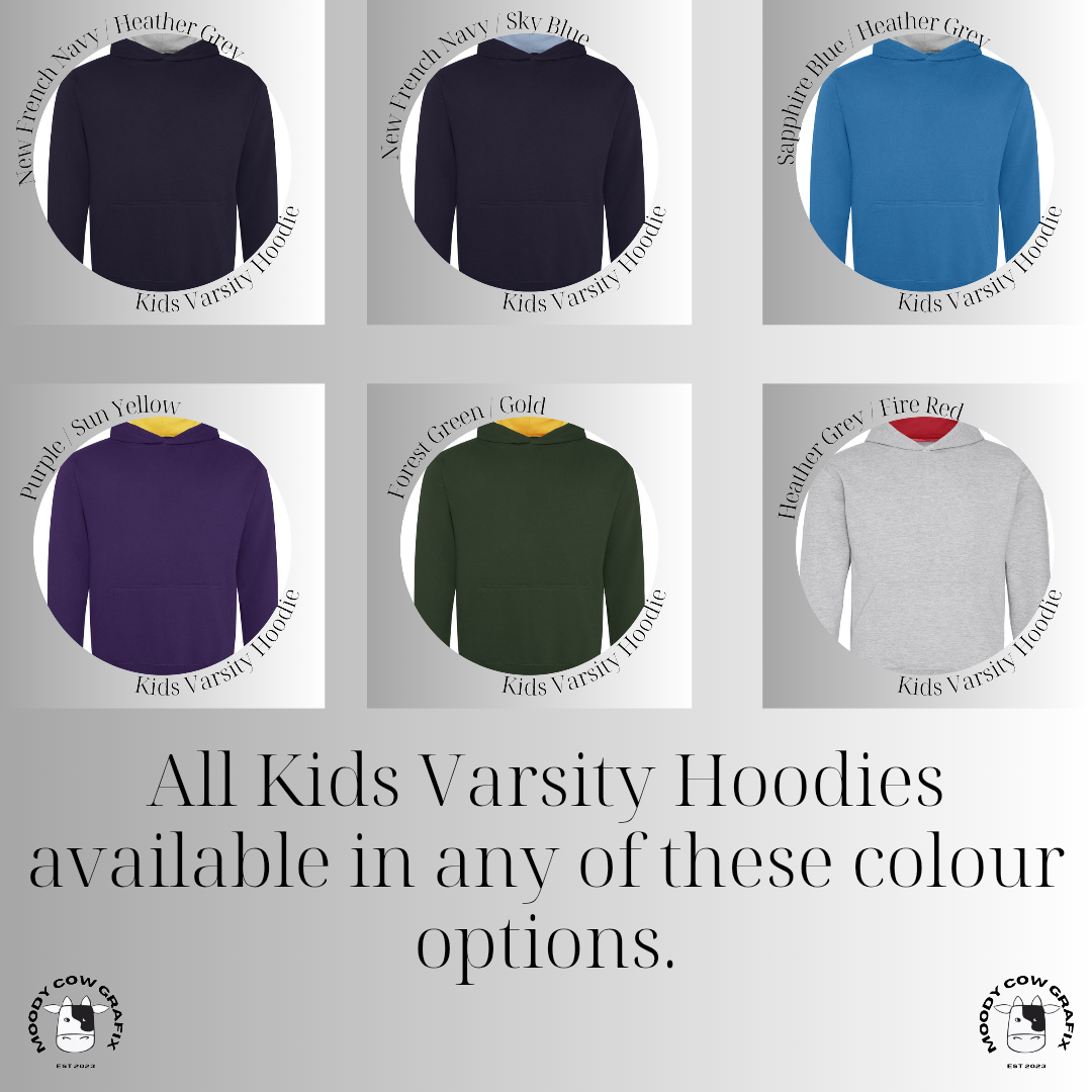 Custom Design Kids Varsity Hoodie - The Ultimate Face Off 2025