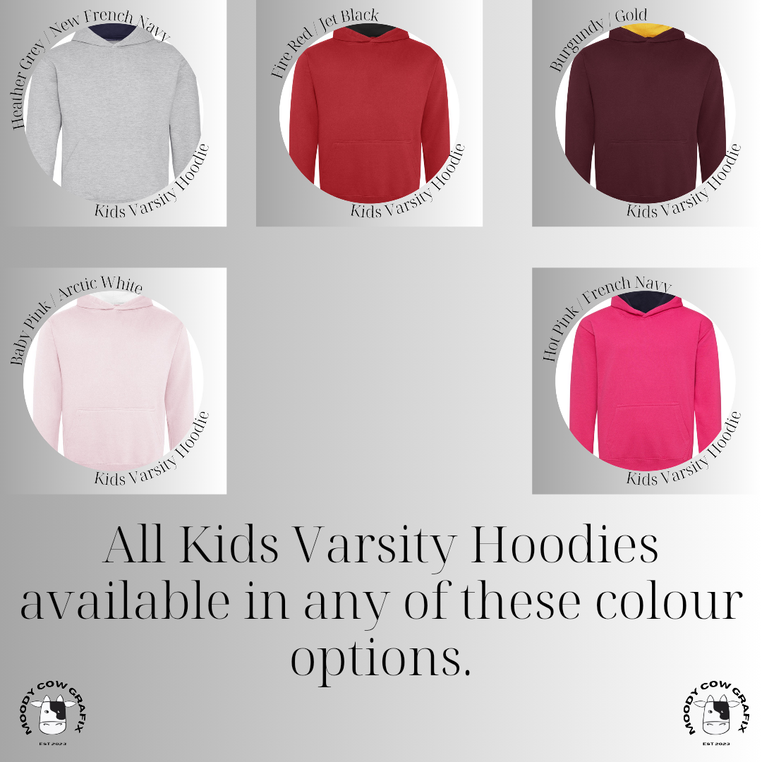 Custom Design Kids Varsity Hoodie - The Ultimate Face Off 2025