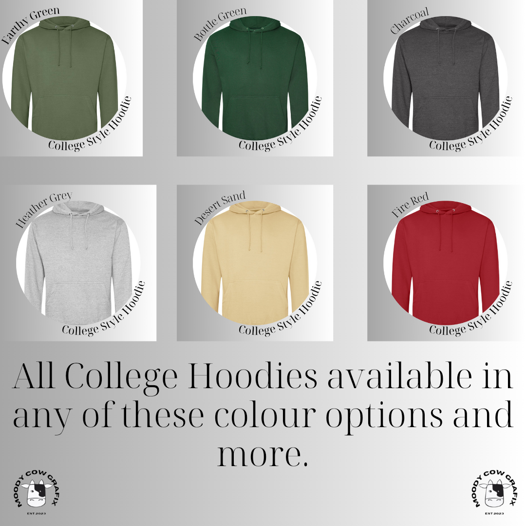 Custom Design Unisex College Hoodie - Keep on Movin' 2025