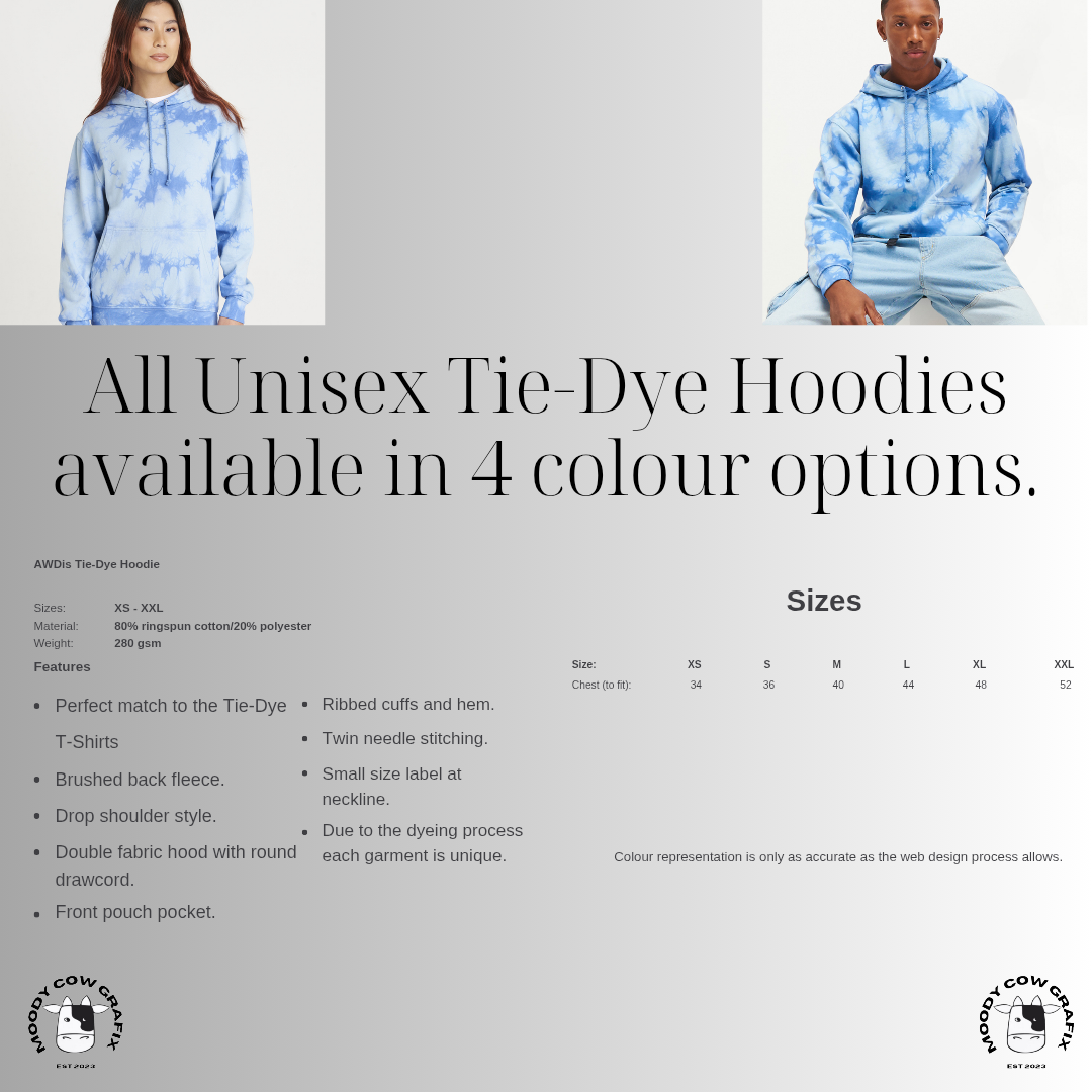 Custom Design Tie Dye Hoodie - Two for the Road 2026