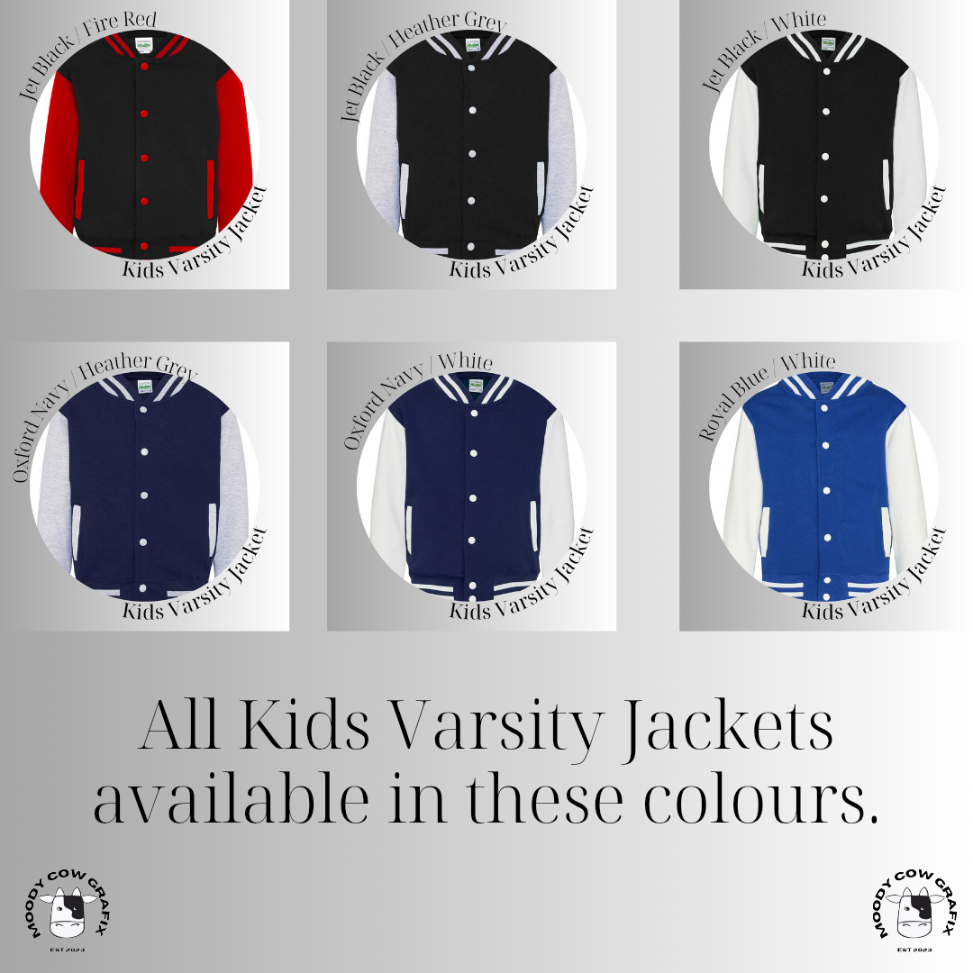 Custom Design Kids Varsity Jacket - The Ultimate Face Off 2025