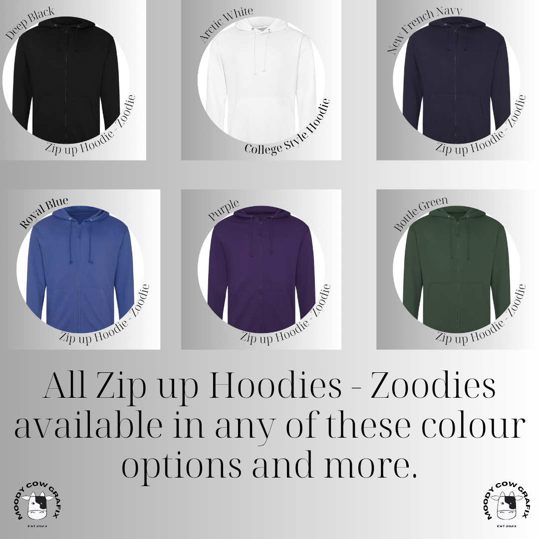 *CUSTOM ORDER* - Custom Design Unisex Zip up Hoodie - Zoodie - The Circus - Summer 2026.