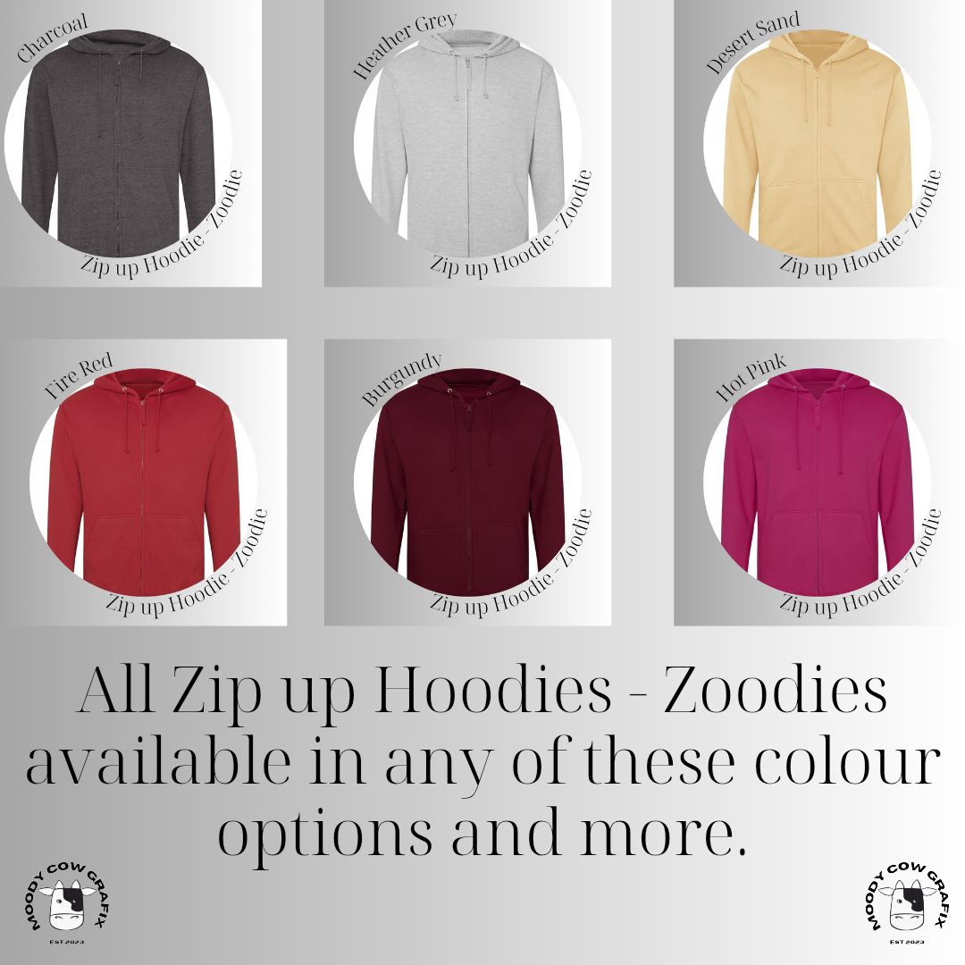 *CUSTOM ORDER* - Custom Design Unisex Zip up Hoodie - Zoodie - The Circus - Summer 2026.