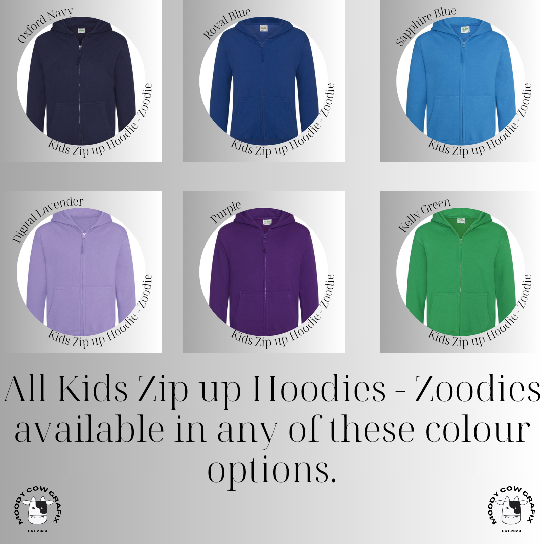Custom Design Kids Zip Up Hoodie - Zoodie - The Ultimate Face Off 2025