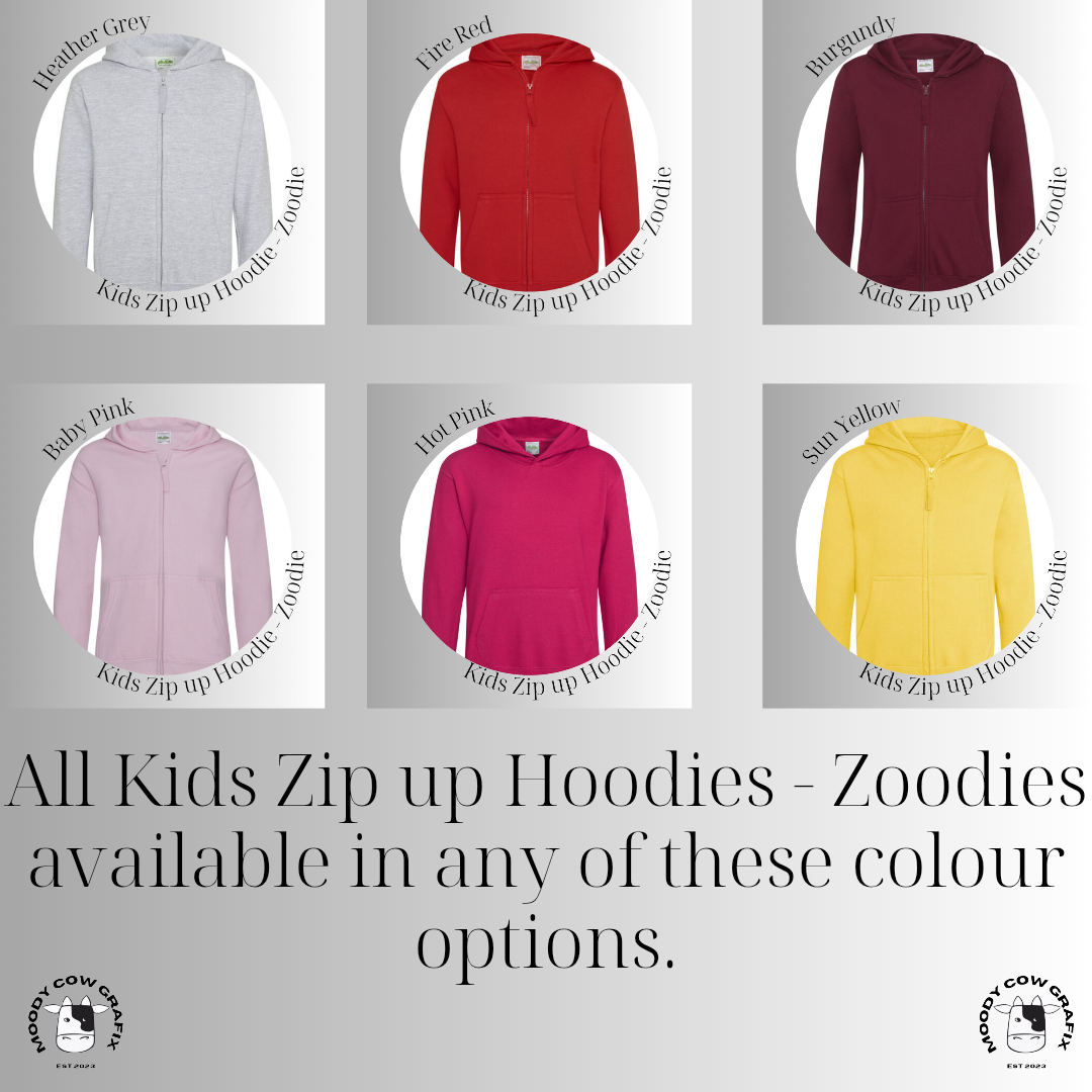 Custom Design Kids Zip Up Hoodie - Zoodie - The Ultimate Face Off 2025