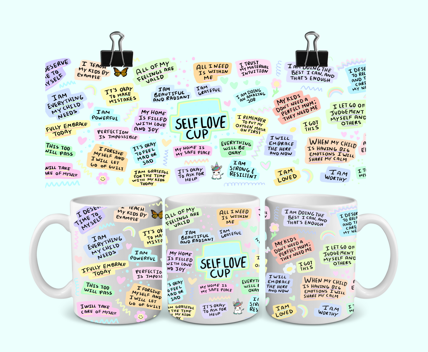 Mum's Self Love, Positive attitude, Self Loving Mug