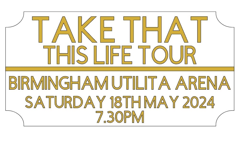 Concert Acrylic Ticket