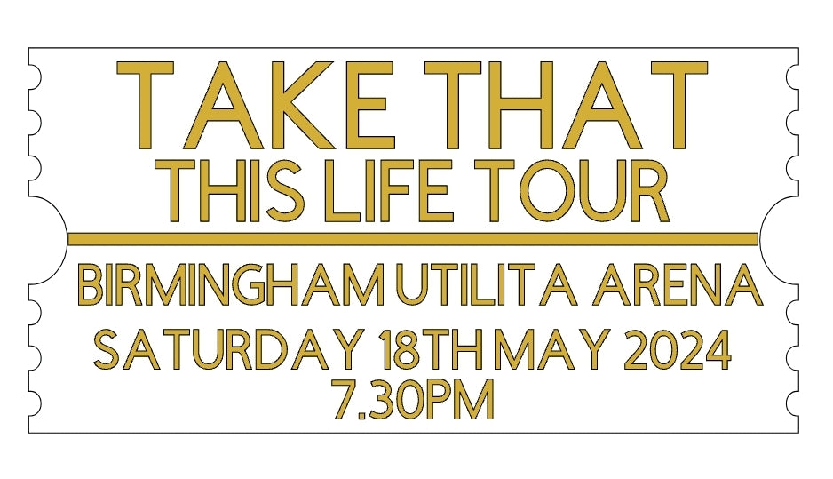 Concert Acrylic Ticket