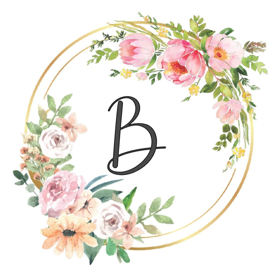Personalised Floral Initial Mug