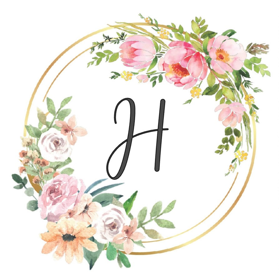 Personalised Floral Initial Mug