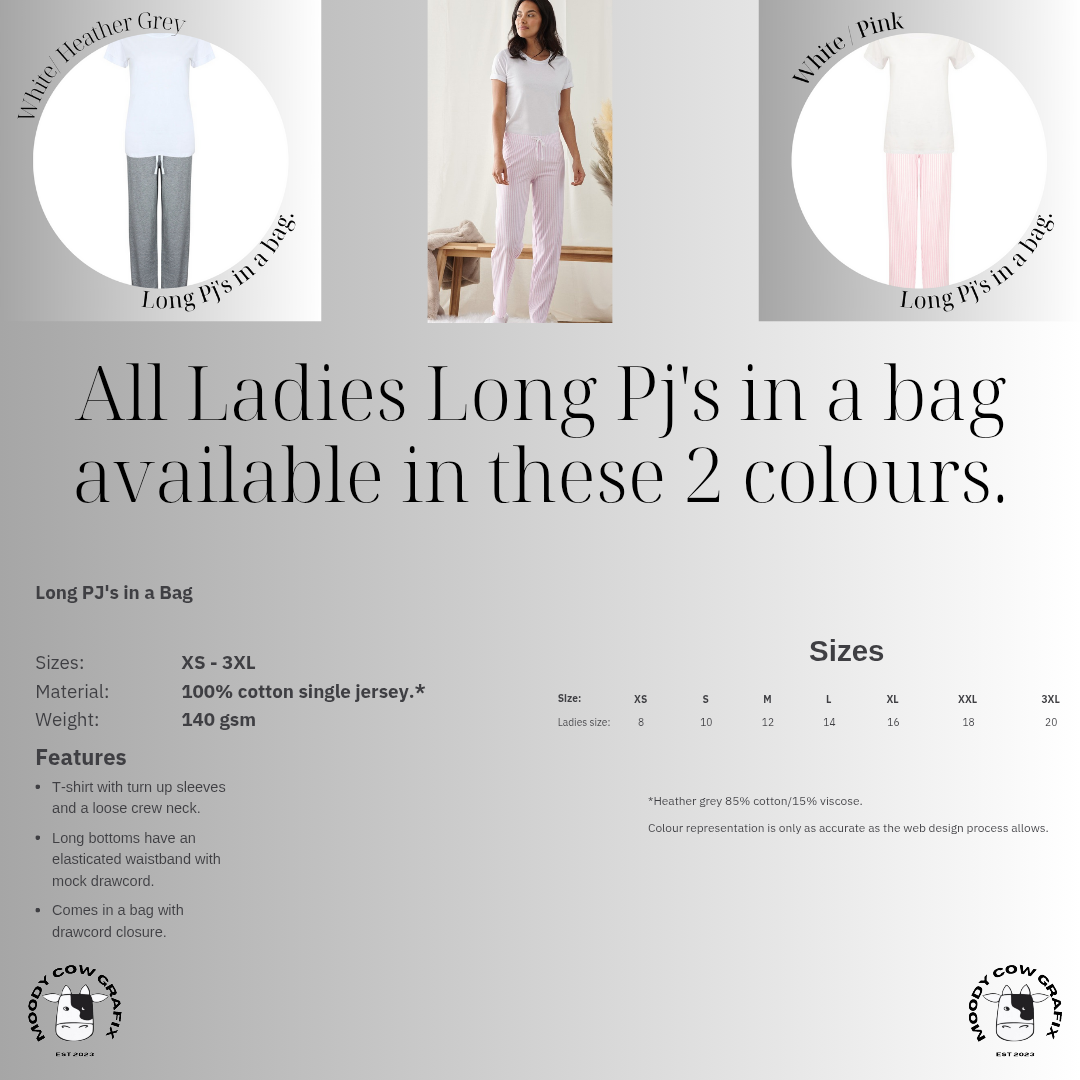 Long PJ'S in a bag - The Ultimate Face Off 2025.