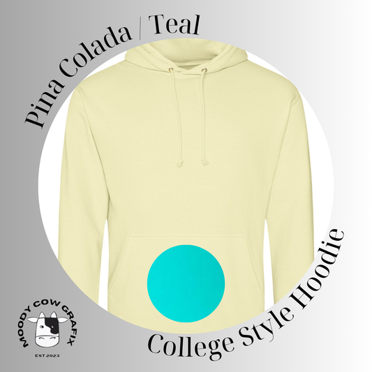 Custom Design - Unisex College Style Hoodie,  contrast colours - The Circus - Summer 2026