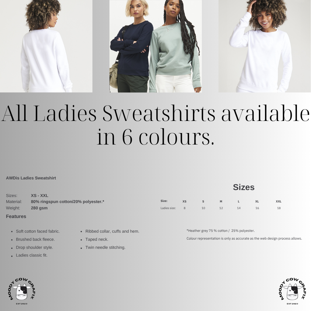 Custom Design Artist Ladies Christmas Sweatshirt